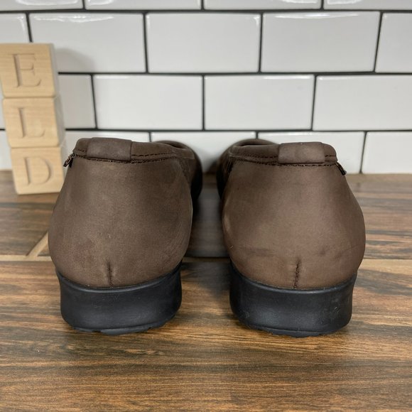 Mephisto Francia Women's Size 7 Shoes Brown Nubuck Air Jet Slip On Cut Out Flats - Picture 4 of 12